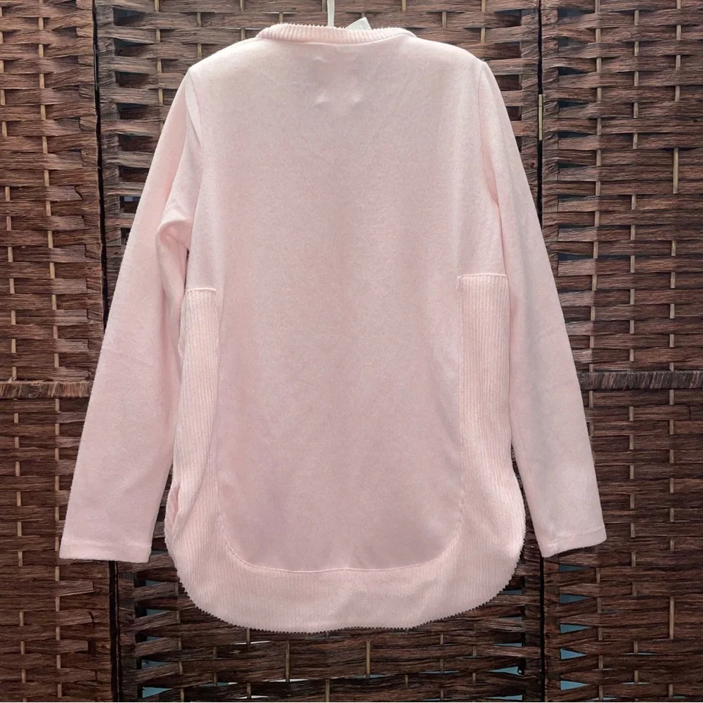 Colortree Kids Glitter Heart Sweater - Pink, Size M Girls.